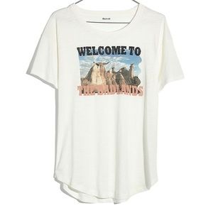 Madewell Welcome to the Badlands Whisper Cotton Crewneck Tee, L